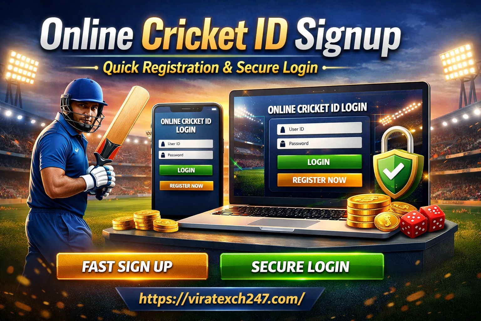 Online Cricket ID Signup | Quick Registration & Secure Login