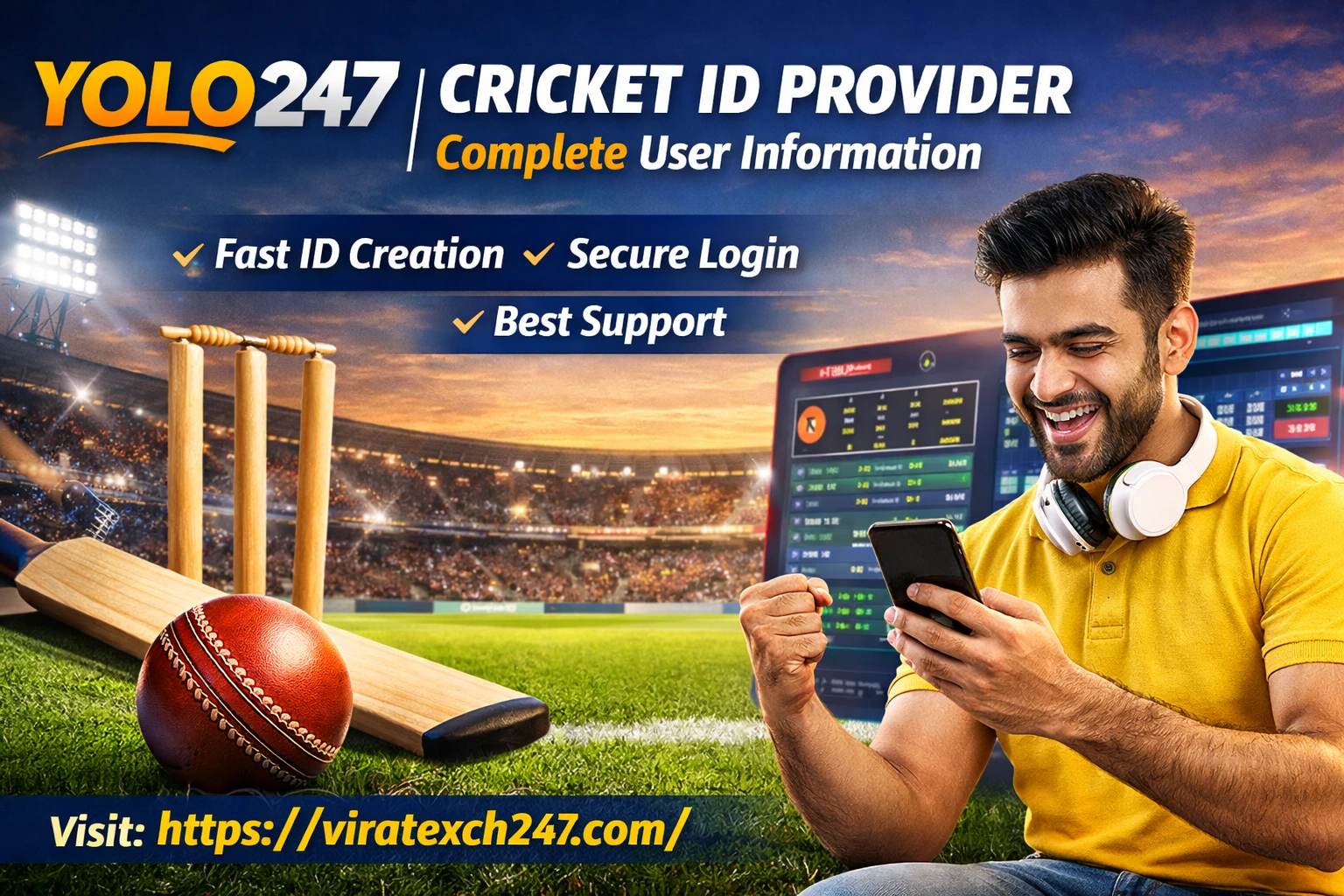 YOLO247 Login : Cricket ID Provider | Complete User Information