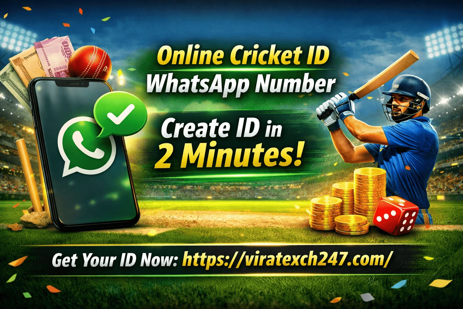 Online Cricket ID WhatsApp Number – Create ID in 2 minutes Fast & Secure