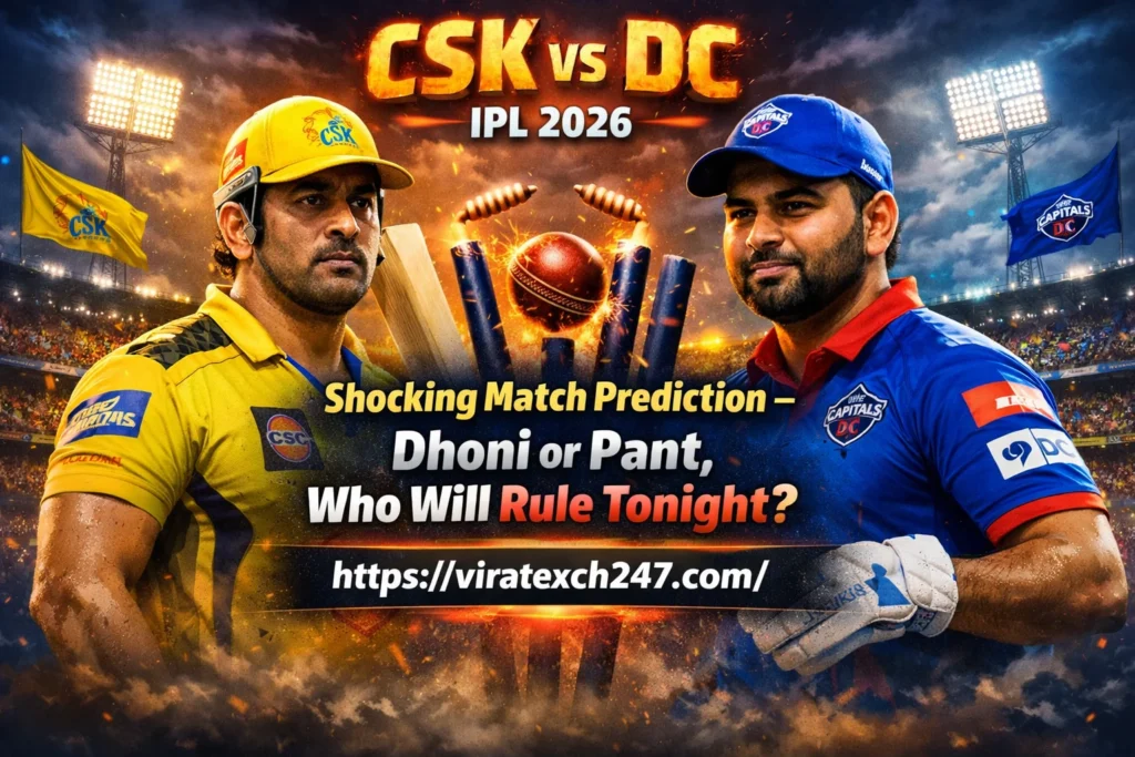 CSK vs DC IPL 2026 Dhoni or Pant