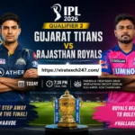 gujarat titans vs rajasthan royals