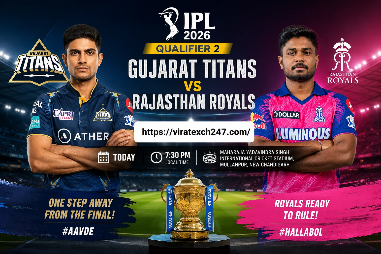 Gujarat Titans vs Rajasthan Royals IPL 2026: Who Will Reach the Grand Final? 
