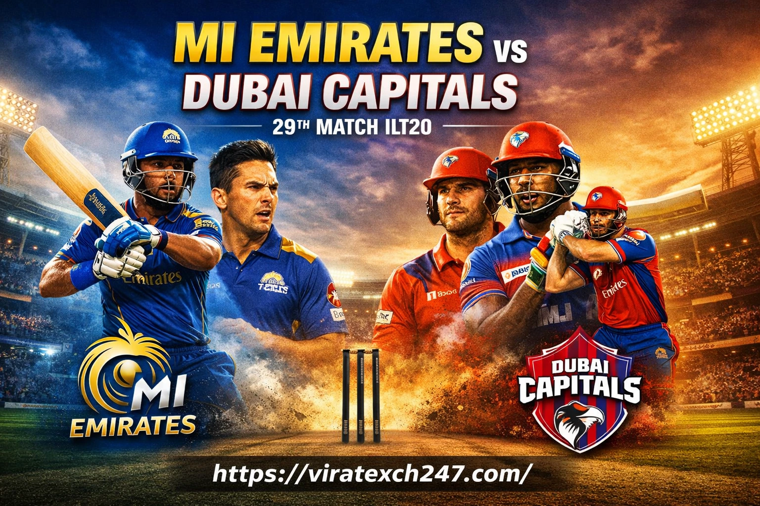 MI Emirates vs Dubai Capitals, 29th Match ILT20